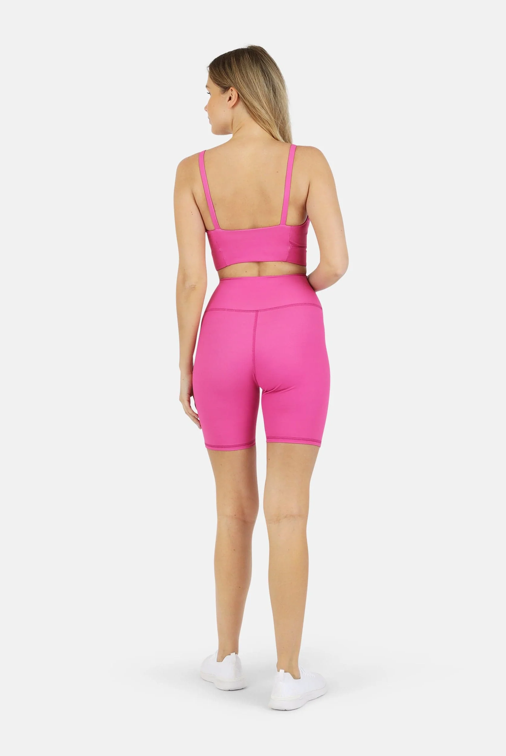 Lezat Bra Ada Organic Cotton Twist Around Sports Bra - Pink Aster