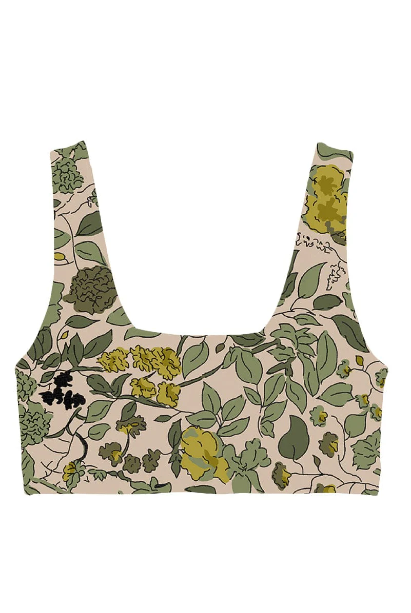 Lezat Bra Botanical / XS Klara Organic Cotton Twist Back Sport Bra