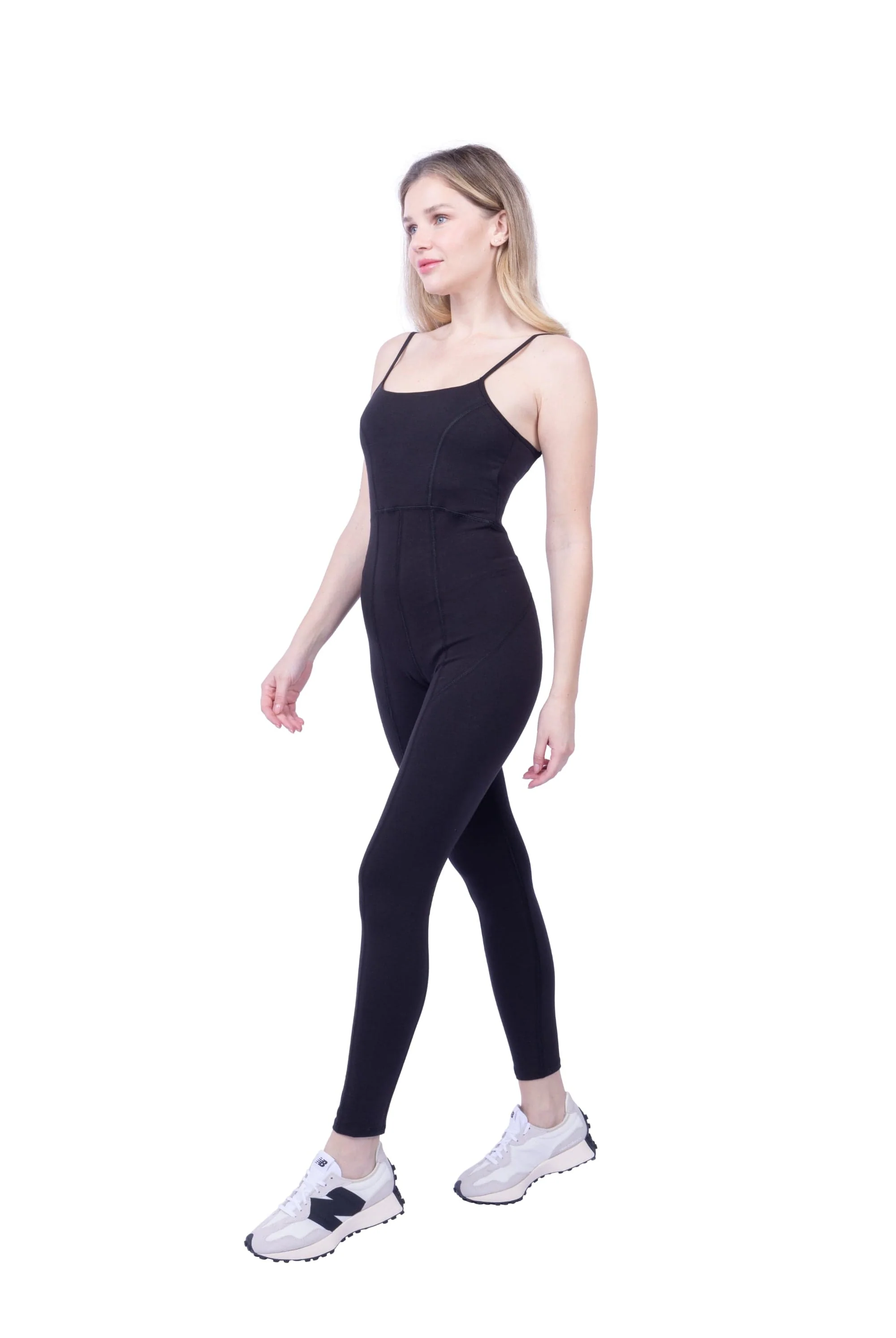 Lezat Jumpsuit Lorna Criss-Cross Organic Cotton Jumpsuit - Black