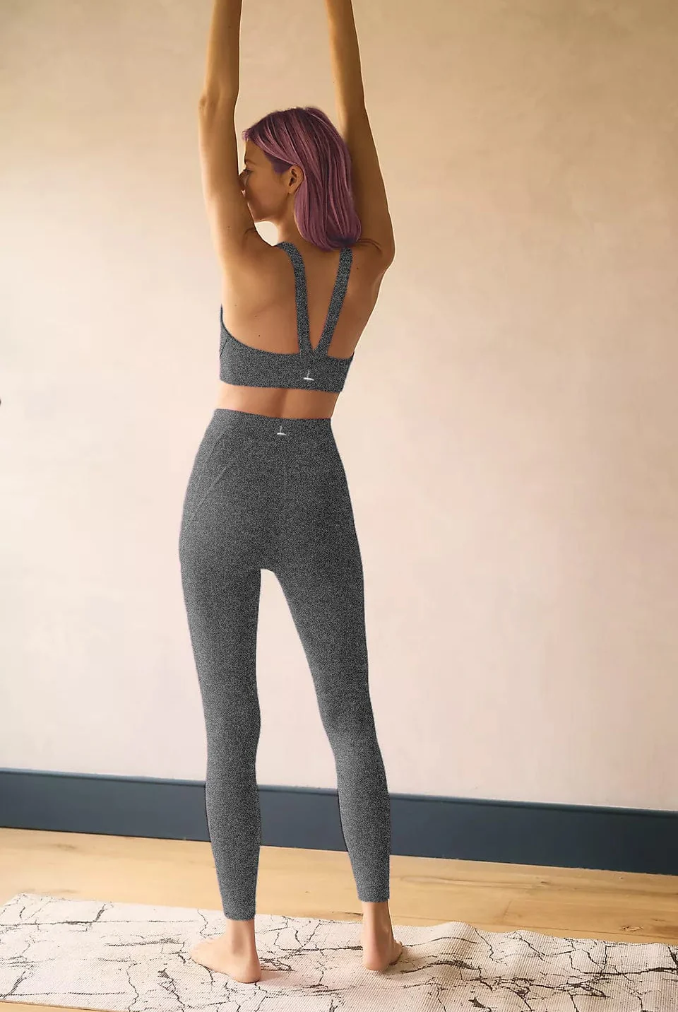 Lezat Legging Reagan Organic Cotton Sports Bra - Dark Heather Gray