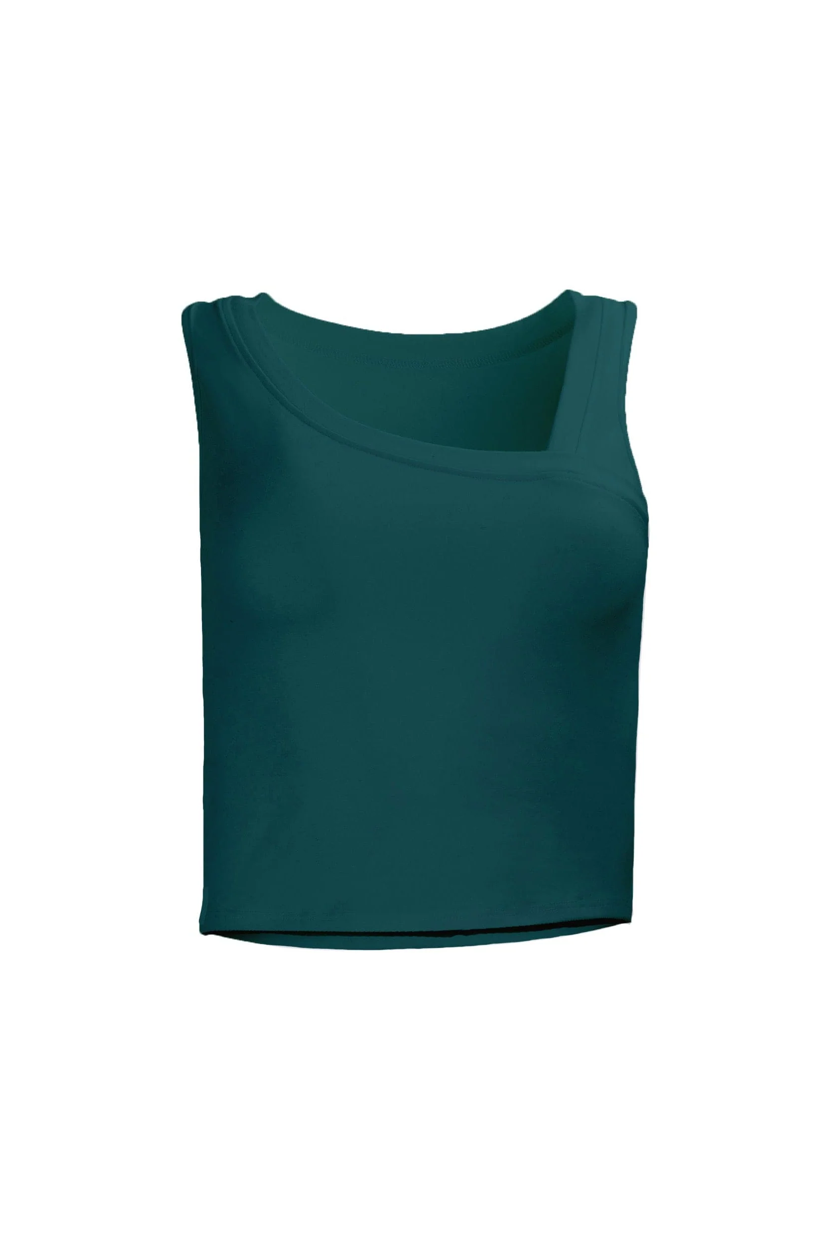 Lezat Tank Deep Teal / XS Eden Asymmetrical Organic Cotton Tank