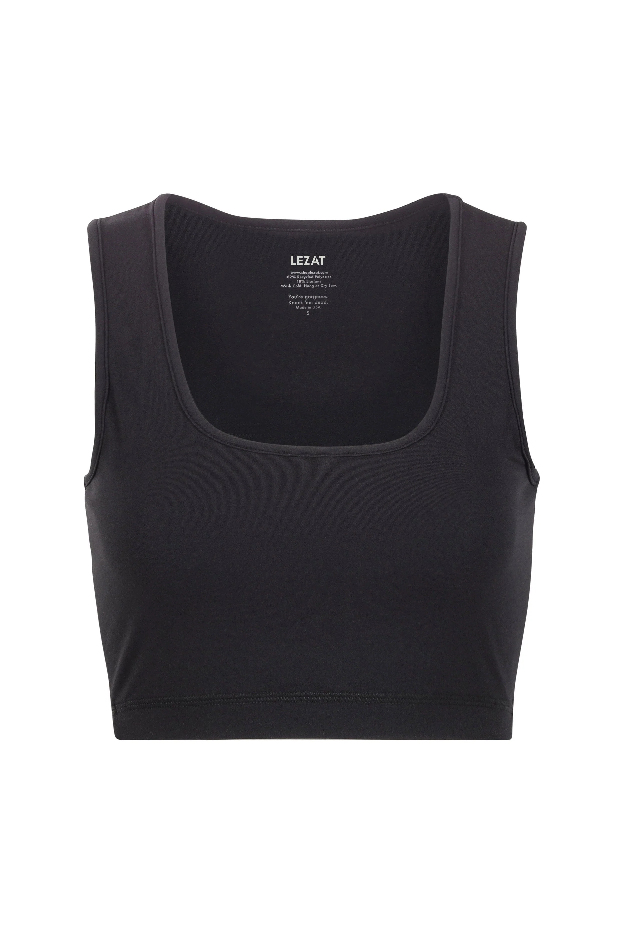 Lezat Top Black / XS Sara Organic Cotton Bra Top